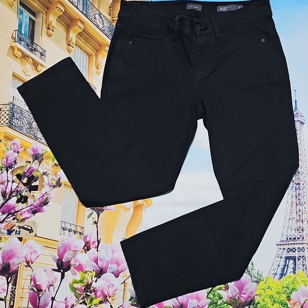 J. Jill Classic Black Jeans Size 2P Petite - Picture 3 of 6